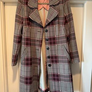 CAbi Sovereign Plaid Trench Coat